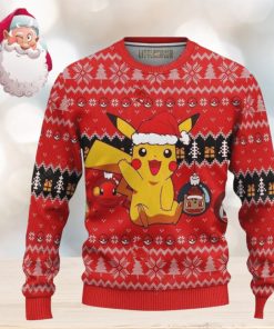 Pikachu Santa Pokemon Christmas AOP Sweater