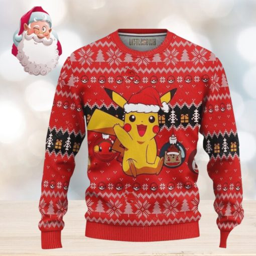 Pikachu Santa Pokemon Christmas AOP Sweater