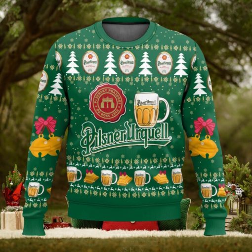 Pilsner Urquell Ugly Christmas Sweater 2023 Christmas Gift 3D Sweater