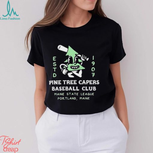 Pine Tree Capers Portland Minor League Baseball T Shirt