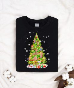 Pine tree Snoopy and friends merry christmas shirt