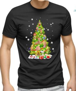 Pine tree Snoopy and friends merry christmas shirt