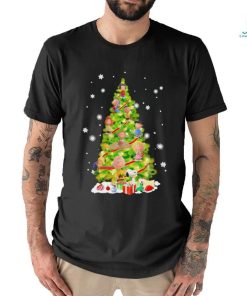Pine tree Snoopy and friends merry christmas shirt