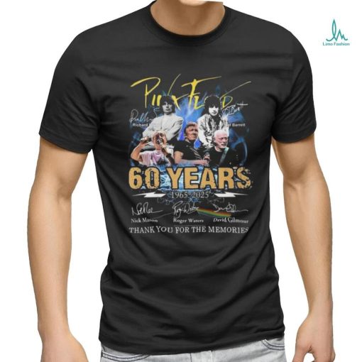 Pink Floyd 60 Years 1965 – 2025 Thank You For The Memories Shirt