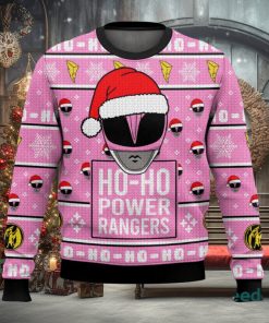 Pink Ranger Ho Ho Power Rangers Xmas 3D Sweater Cute Christmas Gift For Men And Women