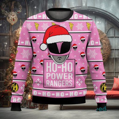 Pink Ranger Ho Ho Power Rangers Xmas 3D Sweater Cute Christmas Gift For Men And Women