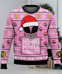 Pink Ranger Ho Ho Power Rangers Xmas 3D Sweater Cute Christmas Gift For Men And Women