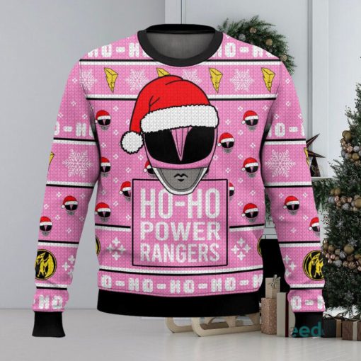 Pink Ranger Ho Ho Power Rangers Xmas 3D Sweater Cute Christmas Gift For Men And Women