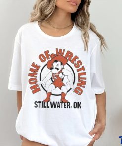 Pistol Pete Oklahoma State University Home Of Wrestling Stillwater Ok Mascot T shirt