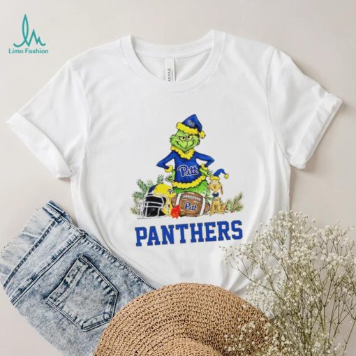Pittsburgh Panthers Grinch and Max dog funny Christmas shirt