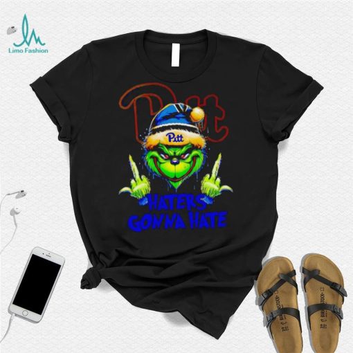 Pittsburgh Panthers Grinch middle finger haters gonna hate shirt