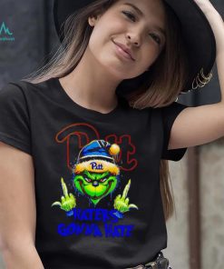 Pittsburgh Panthers Grinch middle finger haters gonna hate shirt