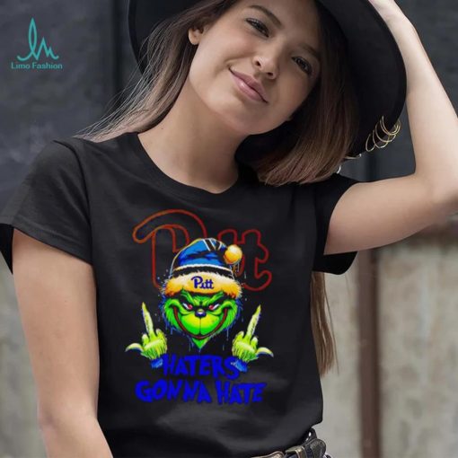 Pittsburgh Panthers Grinch middle finger haters gonna hate shirt
