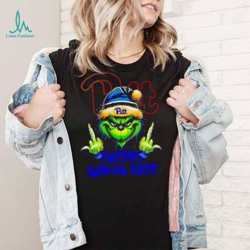 Pittsburgh Panthers Grinch middle finger haters gonna hate shirt