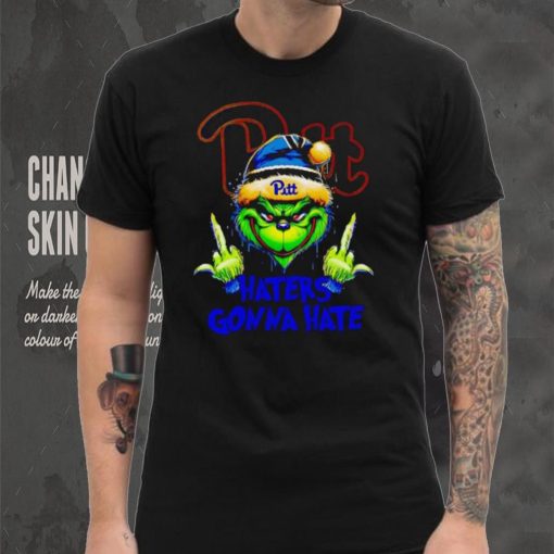 Pittsburgh Panthers Grinch middle finger haters gonna hate shirt
