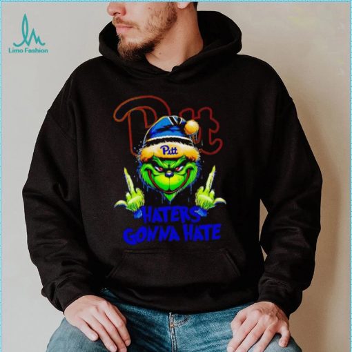 Pittsburgh Panthers Grinch middle finger haters gonna hate shirt