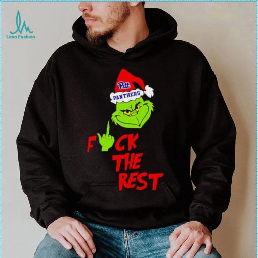 Pittsburgh Panthers Santa Grinch fuck the rest shirt