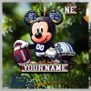 Pittsburgh Pathers NCAA Mickey Mouse Christmas Tree Decorations Custom Name Xmas Ornament