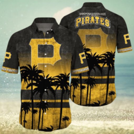 Pittsburgh Pirates MLB Logo Coconut Tropical Hawaiian Shirt Beach Gift For Fans