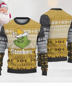 Pittsburgh Steelers Christmas Grinch AOP Sweater