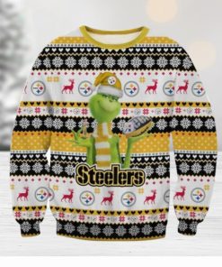 Pittsburgh Steelers Logo Grinch Ugly Sweater Christmas Gift For Men And Women