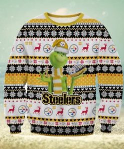 Pittsburgh Steelers Logo Grinch Ugly Sweater Christmas Gift For Men And Women