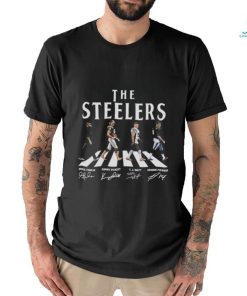 Pittsburgh Steelers Mike Tomlin Kenny Pickett T. J. Watt George Pickens Walking Abbey Road Signatures Shirt