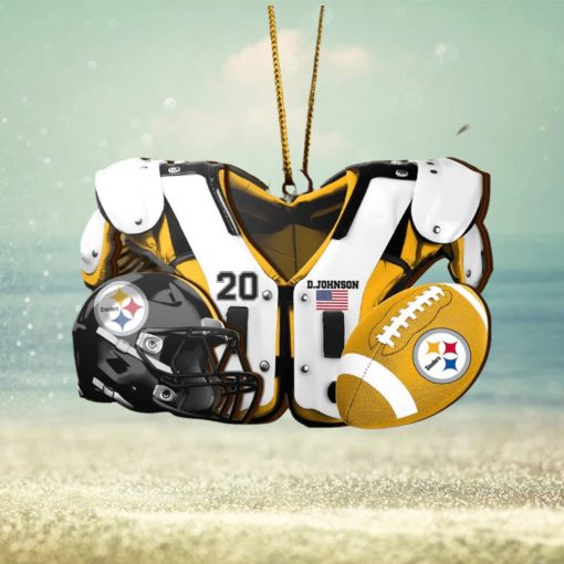 Pittsburgh Steelers NFL Sport Ornament Custom Your Name And Number