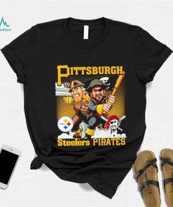 Pittsburgh Steelers Pirates mascot skyline shirt