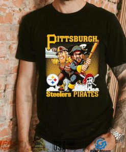 Pittsburgh Steelers Pirates mascot skyline shirt