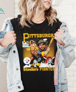 Pittsburgh Steelers Pirates mascot skyline shirt