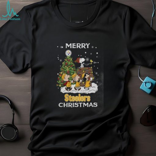 Pittsburgh Steelers Snoopy Family Christmas Shirt