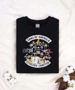 Pittsburgh Steelers Sons of America Steelers chapter signatures T shirt