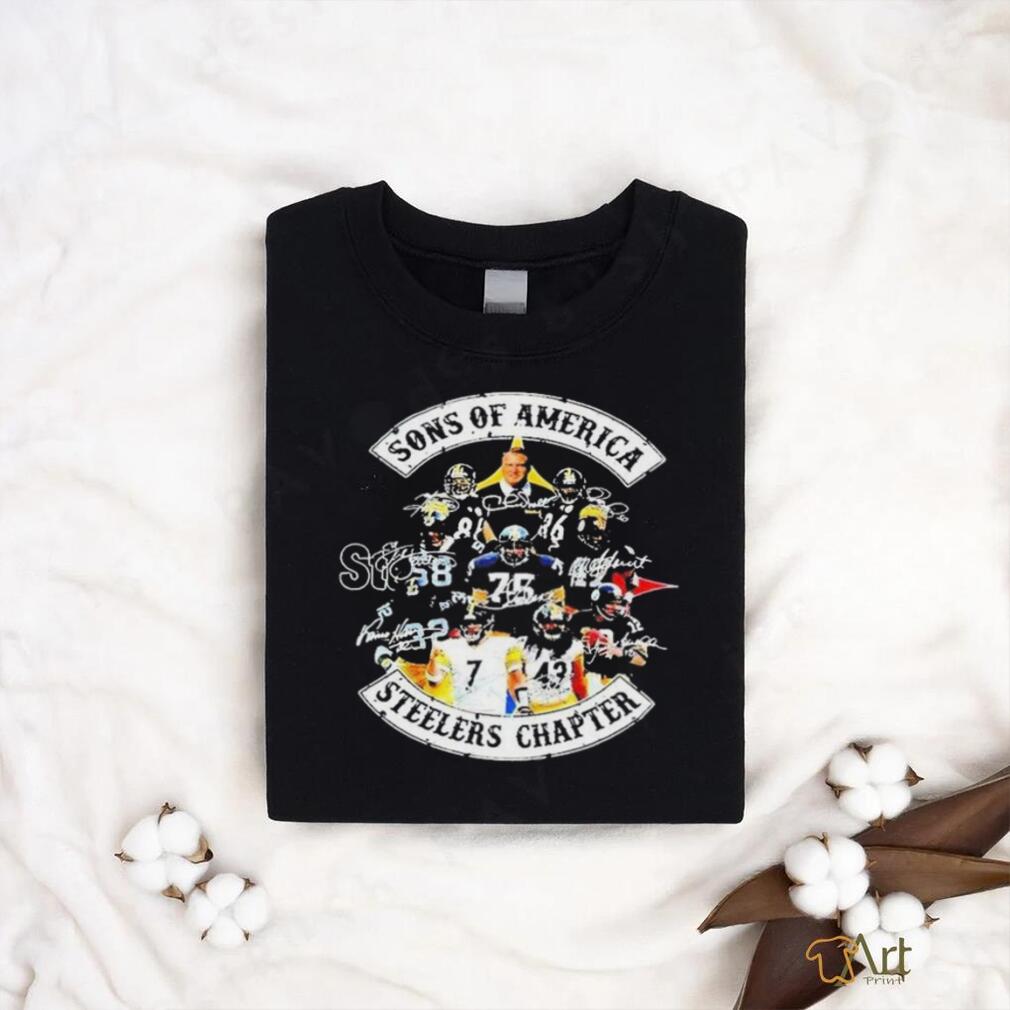 Pittsburgh Steelers Sons of America Steelers chapter signatures T shirt Pittsburgh Steelers Sons of America Steelers chapter signatures T shirt