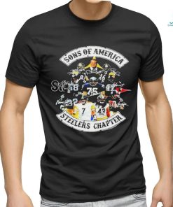 Pittsburgh Steelers Sons of America Steelers chapter signatures T shirt