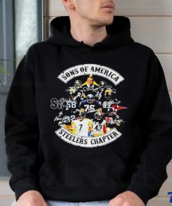 Pittsburgh Steelers Sons of America Steelers chapter signatures T shirt