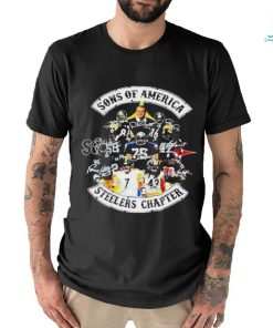 Pittsburgh Steelers Sons of America Steelers chapter signatures T shirt