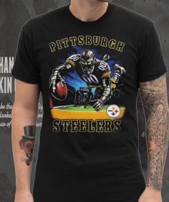 Pittsburgh Steelers Steely McBeam Nation here we go mascot t shirt