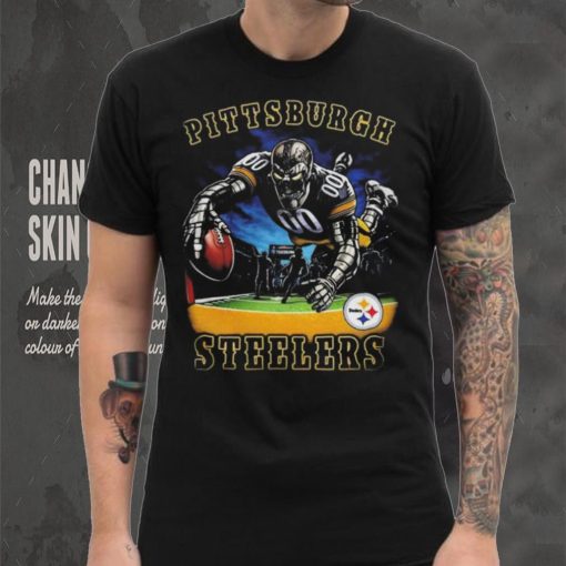 Pittsburgh Steelers Steely McBeam Nation here we go mascot t shirt