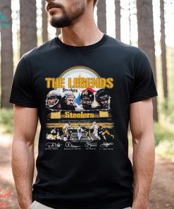 Pittsburgh Steelers The Legends White, Dawson, Greene And Greenwood Play Game Signatures Shirt, hoodie, sweater, long sleeve and tank top Pittsburgh Steelers The Legends White, Dawson, Greene And Greenwood Play Game Signatures Shirt