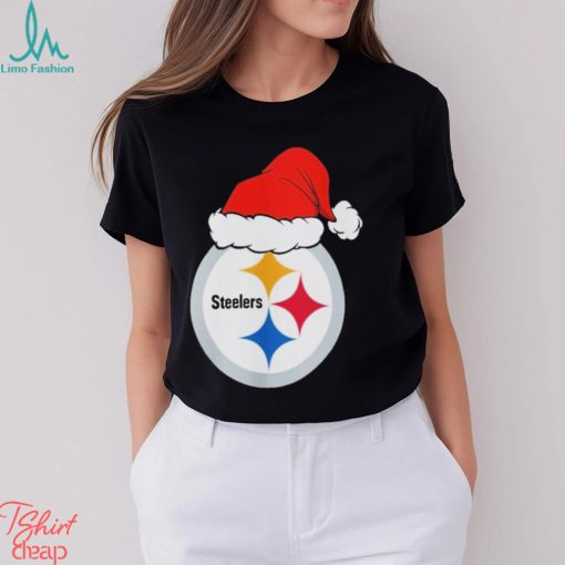 Pittsburgh Steelers logo Santa Hat Christmas 2023 Shirt