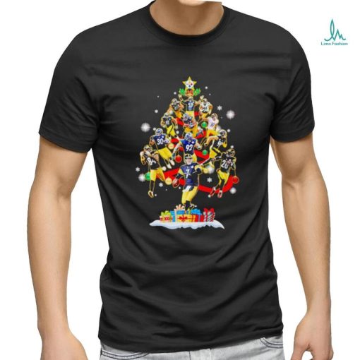 Pittsburgh Steelers players Christmas tree shirt