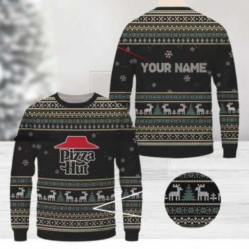 Pizza Hut Ugly Sweater Christmas Gift Ideas Custom Name