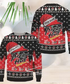 Pizza Hut Ugly Sweater Uniform Sweater Party Gift Custom Name