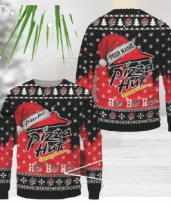 Pizza Hut Ugly Sweater Uniform Sweater Party Gift Custom Name