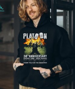 Platoon 38th Anniversary 1986 – 2024 Thank You For The Memories T Shirt