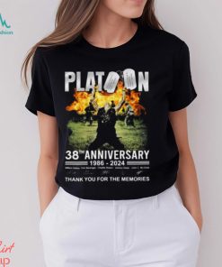 Platoon 38th Anniversary 1986 – 2024 Thank You For The Memories T Shirt