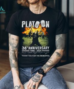 Platoon 38th Anniversary 1986 – 2024 Thank You For The Memories T Shirt