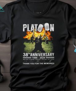 Platoon 38th Anniversary 1986 – 2024 Thank You For The Memories T Shirt