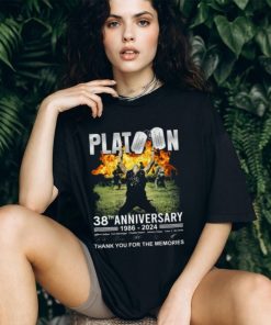 Platoon 38th Anniversary 1986 – 2024 Thank You For The Memories T Shirt